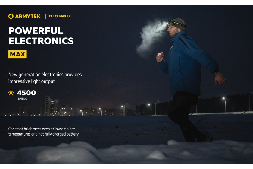 Lampe multifonction Armytek Elf C2 MAX LR USB-C lumière blanche