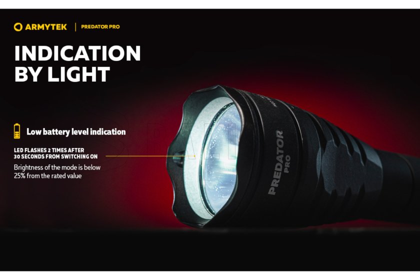 Lampe Armytek Predator PRO set lumière froide