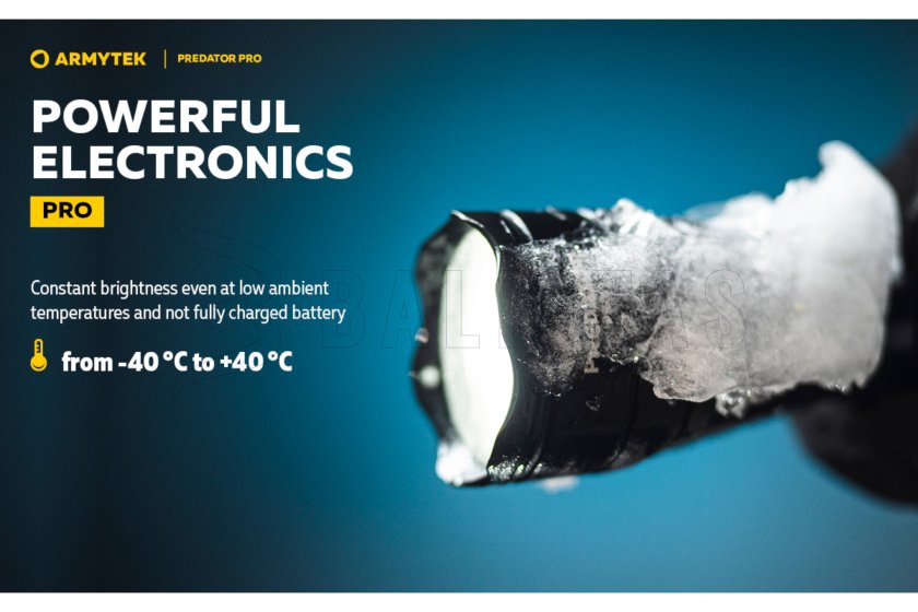 Lampe Armytek Predator PRO set lumière froide