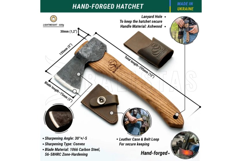 Hache BeaverCraft Compact Axe Woodcarving AX1 2