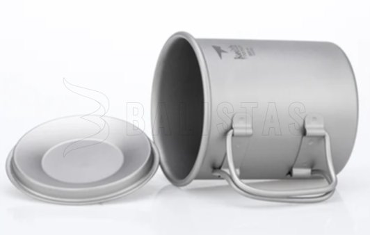 Titanium mok Keith met deksel 300ml 4