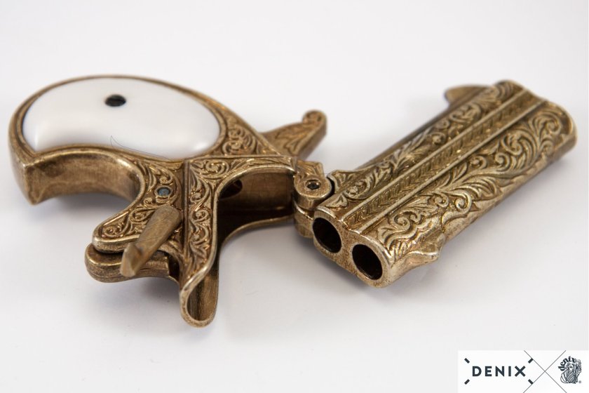 Replica dubbelloops Derringer, USA 1866 6