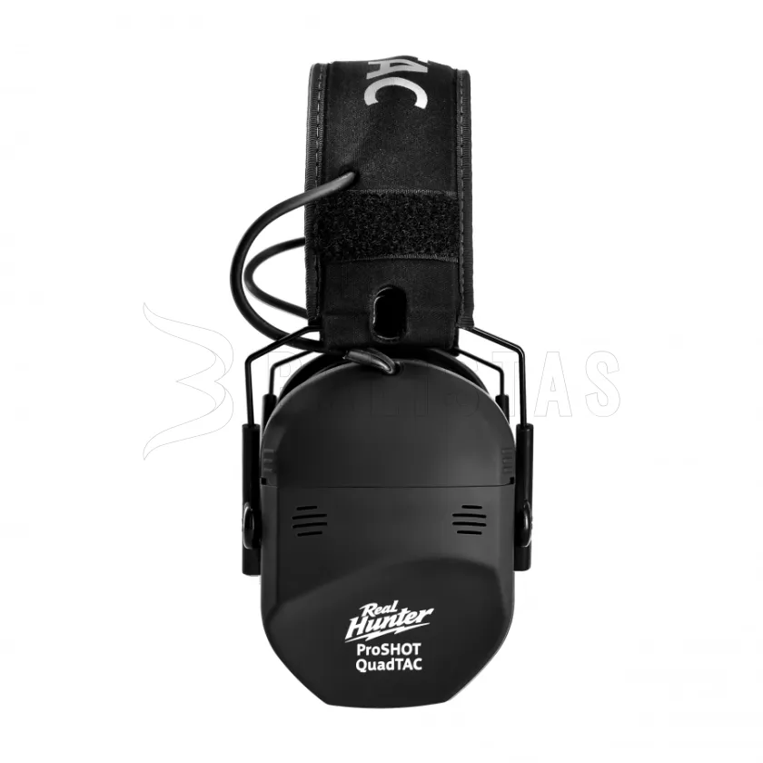 Casque antibruit de tir actif RealHunter Active ProSHOT QuadTAC Noir 3