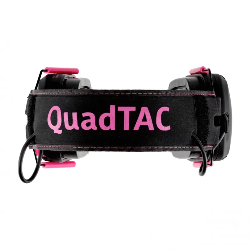 Casque antibruit électronique de tir RealHunter Active ProSHOT QuadTAC Devil Pink 7