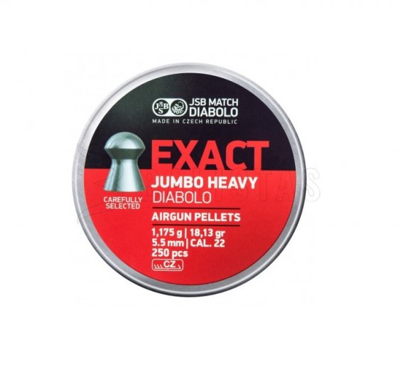 Diabolo JSB Exact Jumbo Heavy 5,53mm 250st