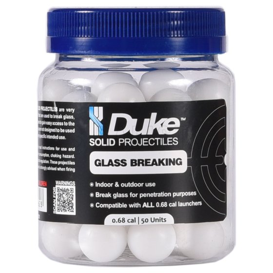 Projectielen Duke Glass Breaking Solid Projectile .68 50 stuks