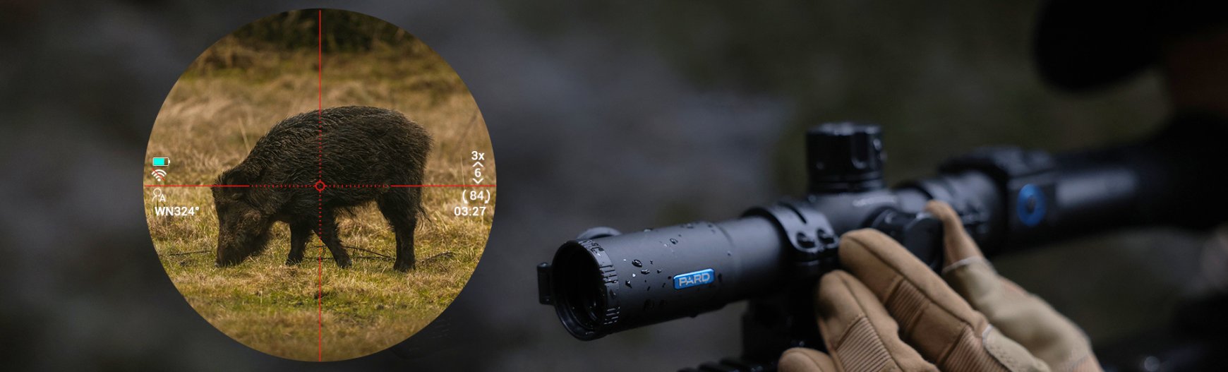 Lunette de visée avec vision nocturne PARD Night Stalker MINI texte 3